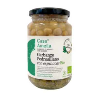 Pedrosillano Chickpeas with Spinach Gluten Free Bio Vegan 350g Casa Amella