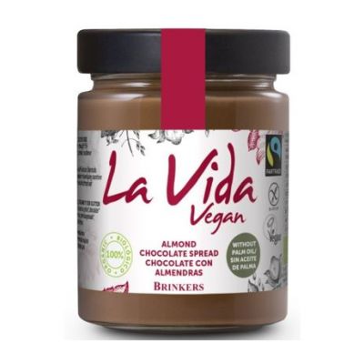 Crema de Chocolate con Almendras SinGluten Bio Vegan 270g La Vida Vegan