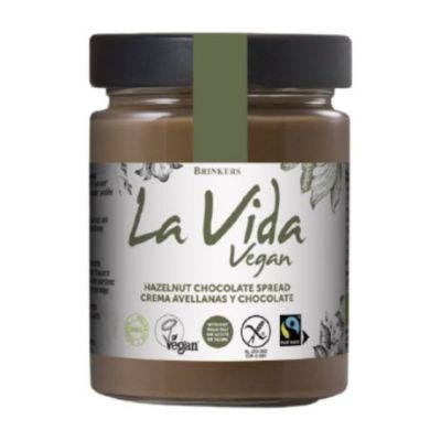 Crema de Avellanas y Chocolate SinGluten Bio Vegan 600g La Vida Vegan