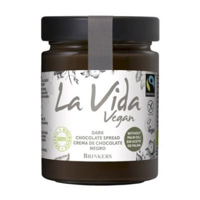 Crema de Chocolate Negro SinGluten Bio Vegan 600g La Vida Vegan