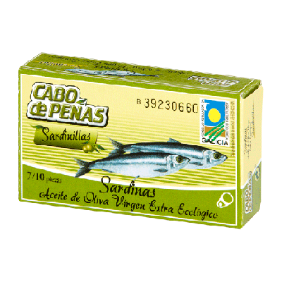 Sardines in Virgin Olive Oil Gluten Free Eco 90g Cabo De Peñas