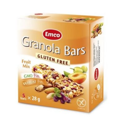Barrita de Cereales Fruit Mix SinGluten 5x28g Emco