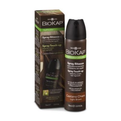 Spray Retoque Castaño Claro 75ml Biokap