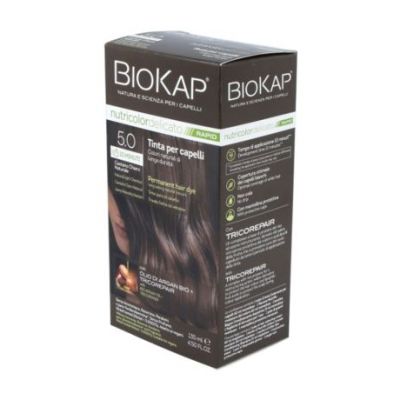 Tinte Nutricolor Delicato Rapid 5.0 Castaño Claro Vegan 135ml Biokap