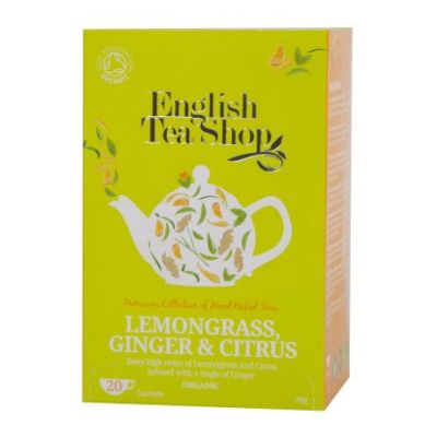 Organic Lemongrass Ginger and Citrus Tea 20inf Tea English Tea Shop