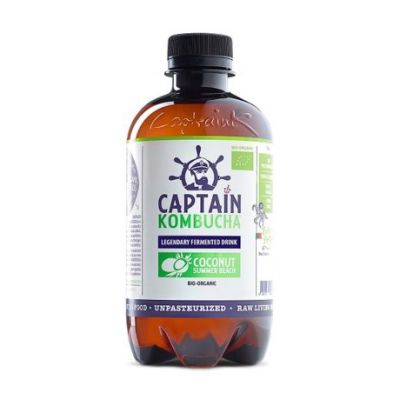 Bebida Kombucha Coco SinGluten Bio Vegan 400ml Captain Kombucha