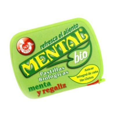Pastillas Regaliz con Azucar Integral de Caña SinGluten Bio 12g Mental