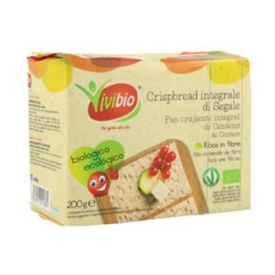 Pan Crujiente de Centeno Integral Bio Vegan 200g Vivibio