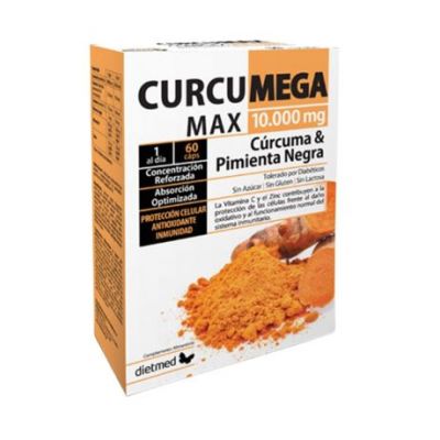 Curcumega Max 10000Mg Gluten Free 60caps Dietmed