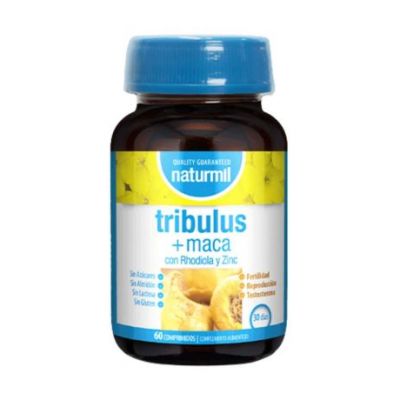 Tribulus 350mg Maca 350mg Gluten Free 60comp Naturmil