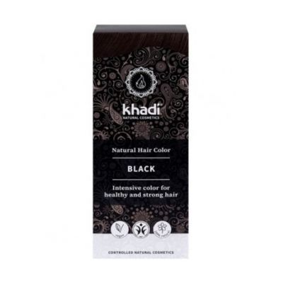 Natural Herbal Hair Dye Black Vegan 100g Khadi