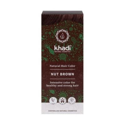 Tintura Per Capelli Naturale A Base Di Erbe Marrone Nocciola Vegan 100g Khadi