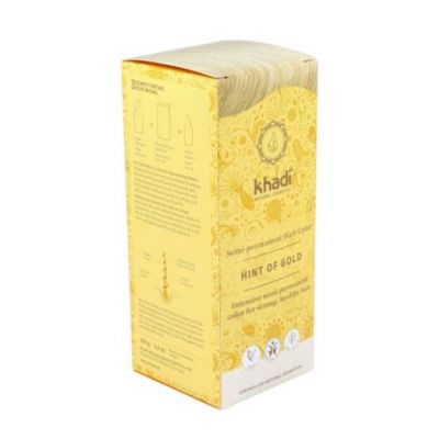 Teinture Capillaire Naturelle à Base de Plantes Blond Doré Bio Vegan 100g Khadi