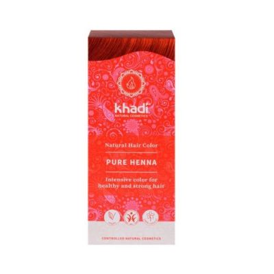 Tintura naturale all'henné 100 puro vegano 100 g Khadi