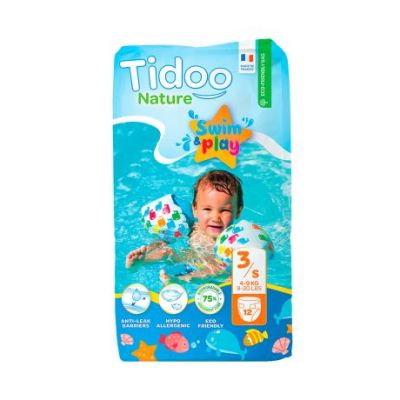 Bath Diapers Size-3 of 4-9 kg Eco 12 units Tidoo Nature