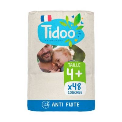 Pannolini Taglia 4 9-20 kg 48 unità Tidoo