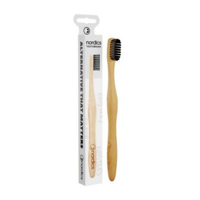 Cepillo dental Bambu Adultos Carbon Activo Bio Vegan 1ud Nordics Oral Care