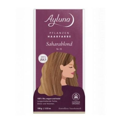 Colorante Vegetal N25 Rubio Sahara Bio Vegan 100g Ayluna