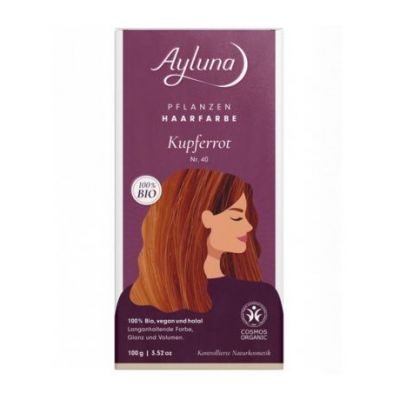 Colorante Vegetal N40 Rojo Cobrizo Bio Vegan 100g Ayluna