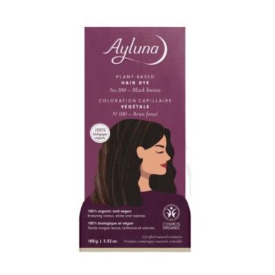 Tintura Vegetale Nr. 100 Castano Scuro Bio Vegan 100g Ayluna