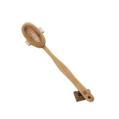 Bamboo Back Bath Brush 1 unit Naturabio Cosmetics