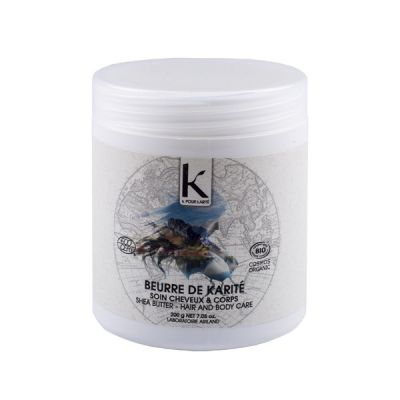 K.P. BEURRE DE KARITÉ BIOLOGIQUE 200G. CHEVEUX ET CORPS.