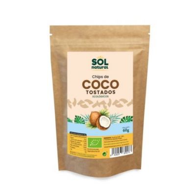 Organic Sri Lankan Coconut Toasted Chips 60g Solnatural