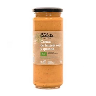 Crema di Lenticchie Rosse e Quinoa Bio 450g Carlota Organic