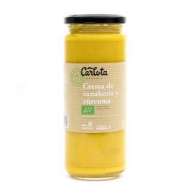 Organic Carrot and Turmeric Cream Gluten Free 450g Carlota Organic
