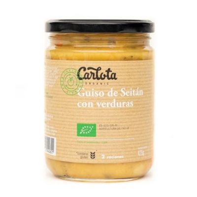 Guiso Seitan con Verduras Bio Vegan 425g Carlota Organic