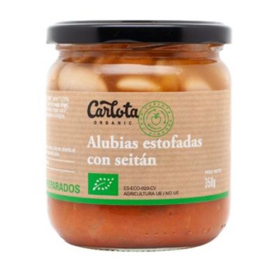 Stewed beans with Seitan 350g Carlota Organic