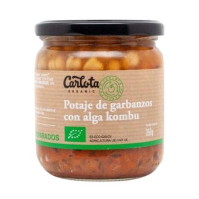 Potaje Garbanzos Alga Kombu Eco 350g Carlota Organic