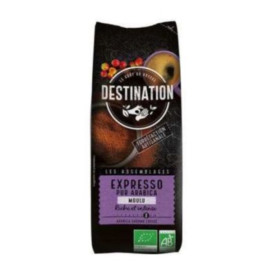 Pure Arabica Organic Espresso Ground Coffee 250g Destination