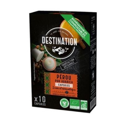 Coffee Pur Arabica Peru Bio 10caps Destination