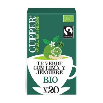 Infusion Te Verde Lima y Jengibre Bio 20inf Cupper