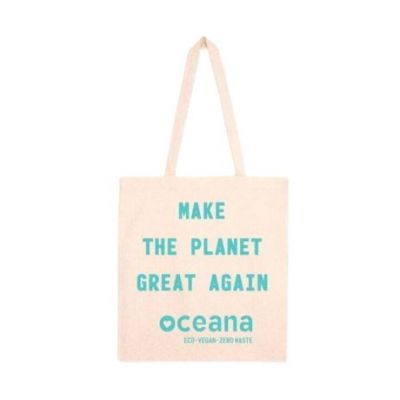 Bolsa de Algodon Planet 38x42 Eco Vegan 1ud Oceana