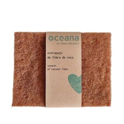 Estropajo Plano fibra Coco Zero Waste 1ud Oceana