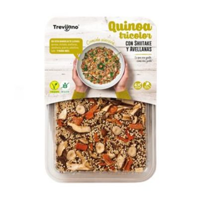 Quinoa Tricolor con Shiitake y Avellana SinGluten Vegan 250g Trevijano
