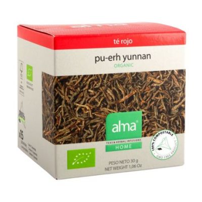 Pu-Erh Red Tea Infusion Yunnan Eco 15 Alma Pyramids