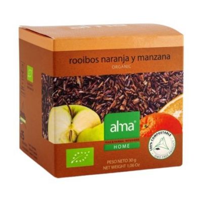 Ginger Rooibos Orange Apple Infusion Eco 15 Pyramids Alma