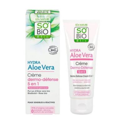 Crema Dermoprotettiva 5 in 1 Aloe e Rose Biologica 50ml So Bio Etic