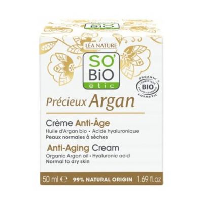 Crema de Dia Antiedad Acido Hialuronico Argan Bio 50ml So Bio Etic