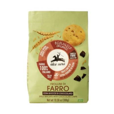 Galletas Espelta Gotas Chocolate Bio 300g Alce Nero