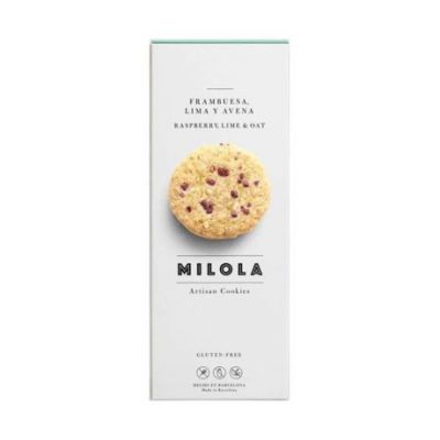 Biscotti Senza Glutine Lamponi, Lime E Avena 140g Milola