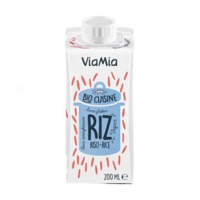 Rice Cream for Cooking Bio Vegan Gluten Free 200ml Viamia