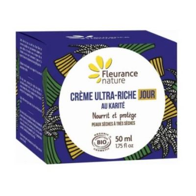 Crema da giorno ultra ricca alla karite biologica 50 ml Fleurance Nature