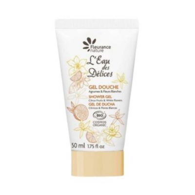 Bio-Duschgel mit Zitrusfrüchten und weißen Blüten, 50 ml, Fleurance Nature