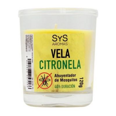 Bougie Anti-Moustique Citronnelle 120g Sys Aromas