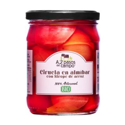 Ciruela en Almibar SinGluten Bio 500g A 2 Pasos del Campo