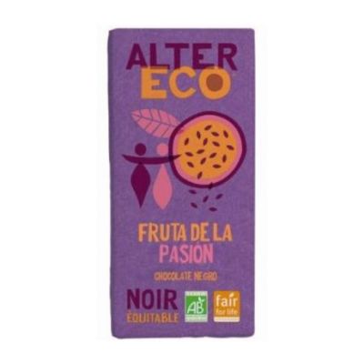 Chocolate Negro con Fruta Pasion Bio 100g Altereco